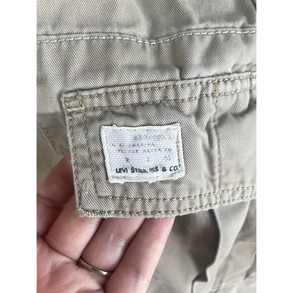 Levis Cargo Pants Mens 38x32 Beige Loose Straight Utility Outdoors READ/STAINS - Picture 14 of 16